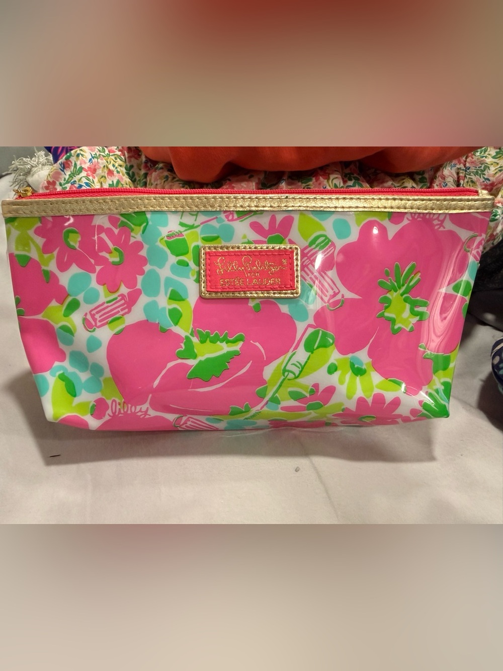 Lilly Pulitzer Estée Lauder Floral Cosmetic Bag